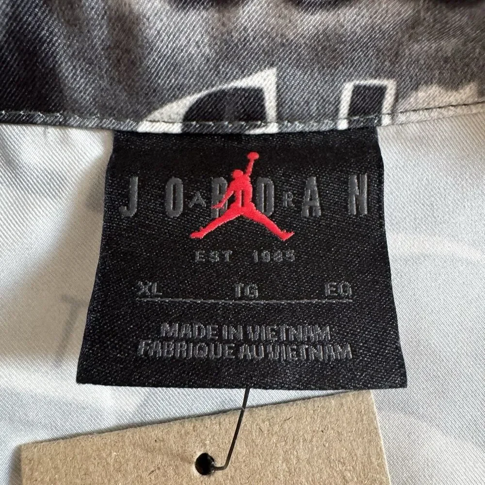 Air Jordan Essentials Printed AOP Button Down Camp Shirt